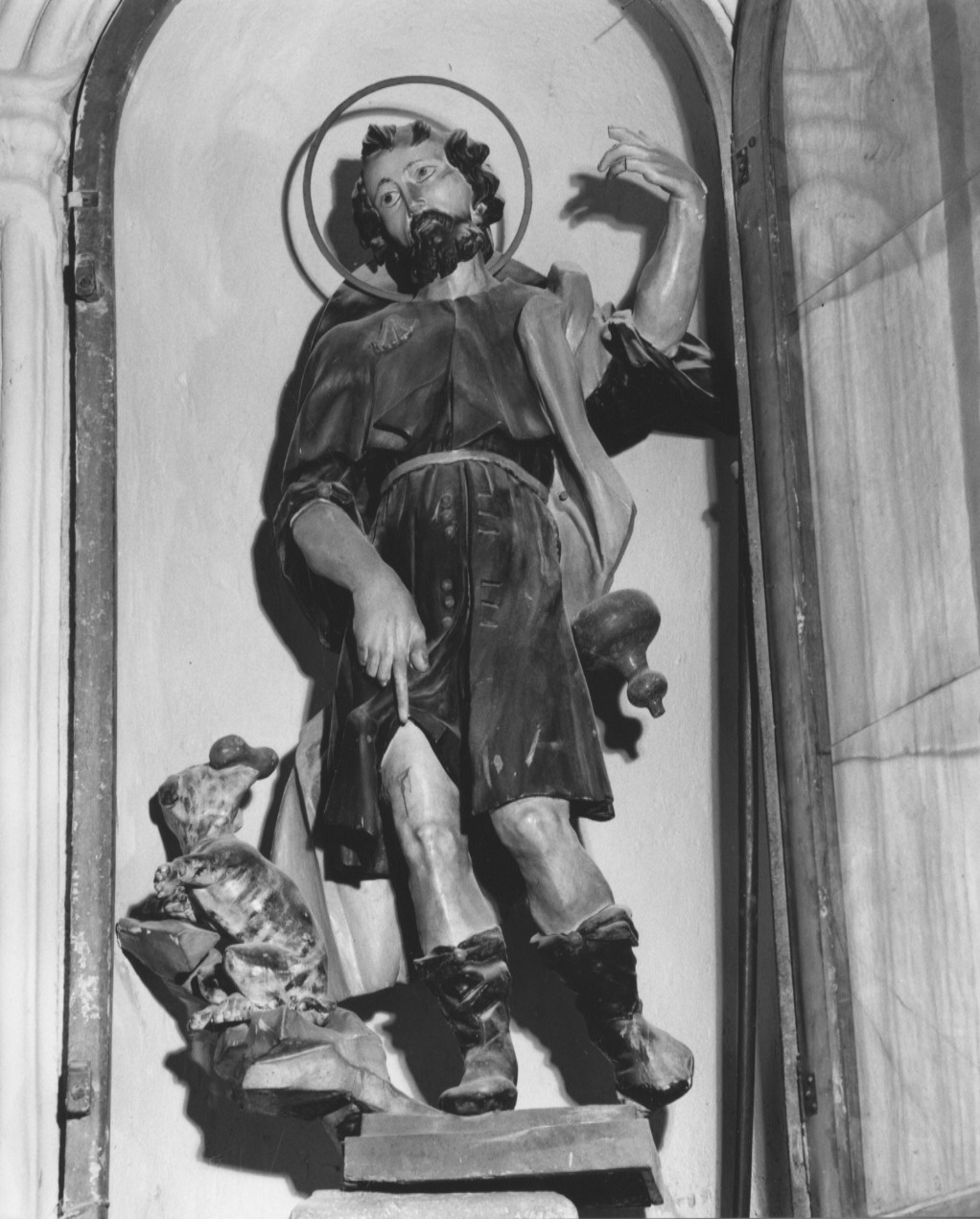 San Rocco (statua) di Provinciali Francesco (metà sec. XVIII)