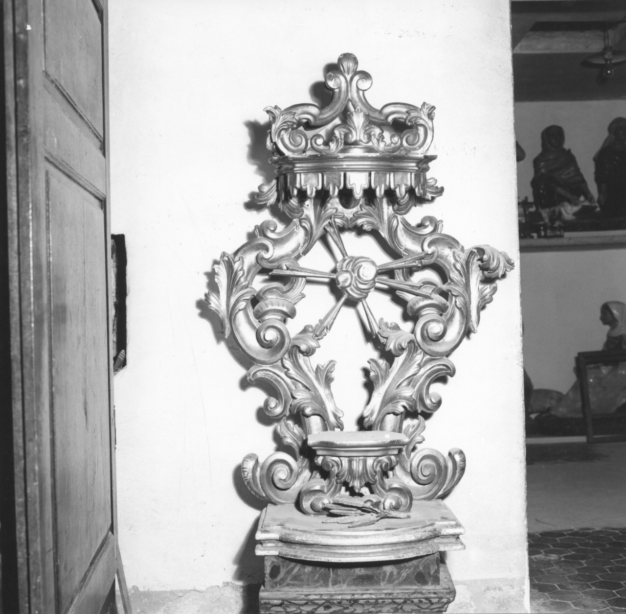 tronetto per esposizione eucaristica - bottega parmense (metà sec. XVIII)