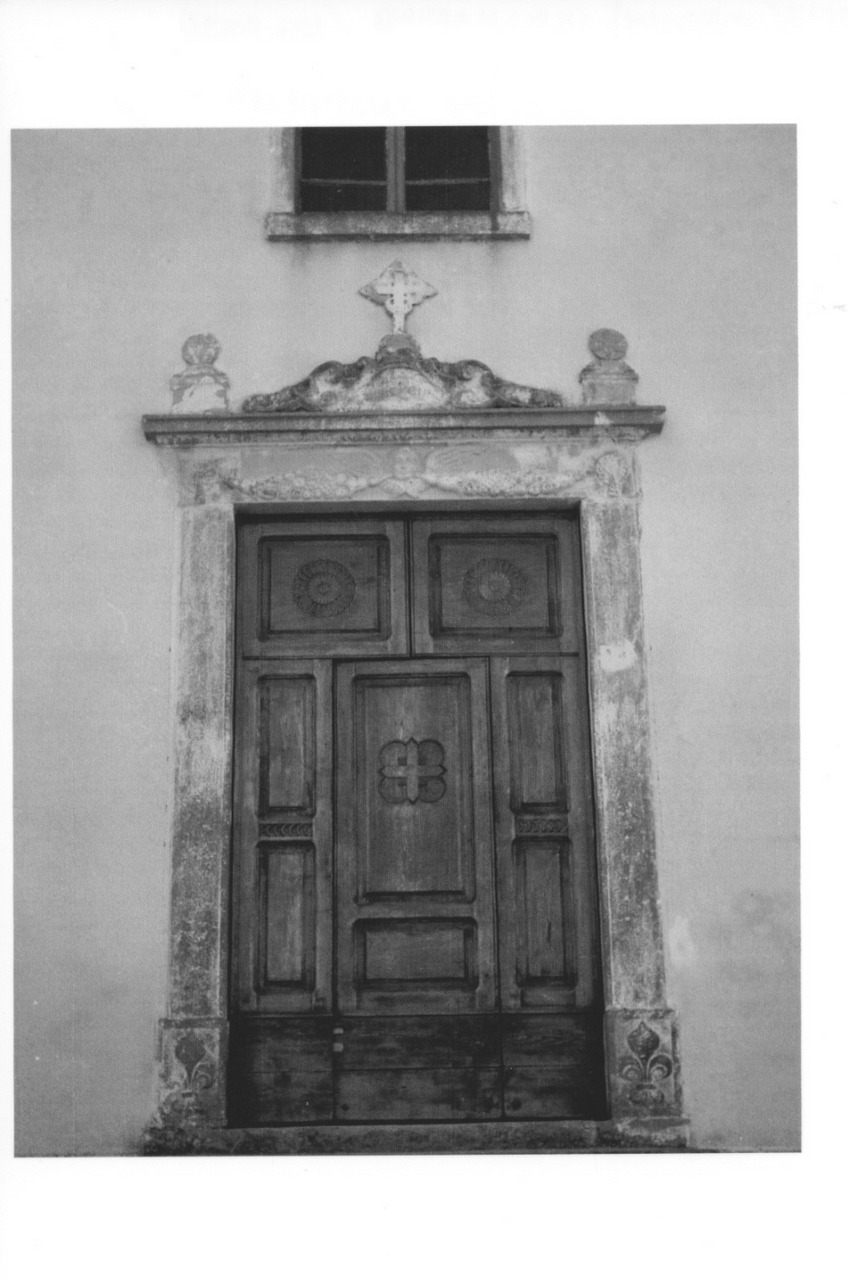 angelo con ghirlanda (fastigio di portale) - bottega emiliana (fine sec. XVII)