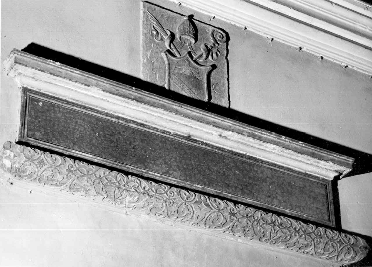 monumento funebre - a lastra - bottega parmense (seconda metà sec. XVI)