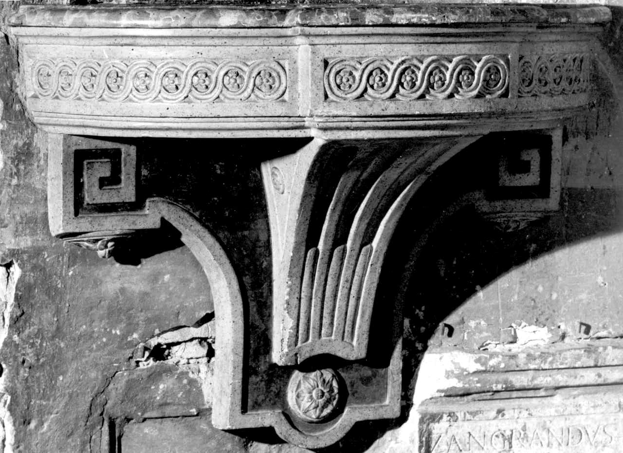 mensola - a goccia, coppia - bottega parmense (fine sec. XVIII)