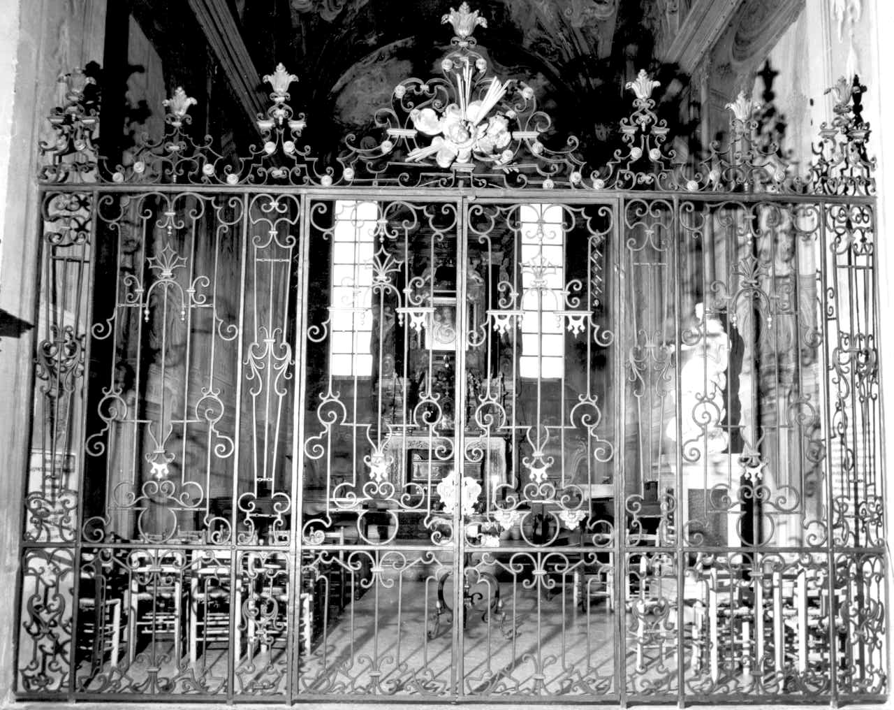 cancellata di cappella - bottega parmense (sec. XVIII)