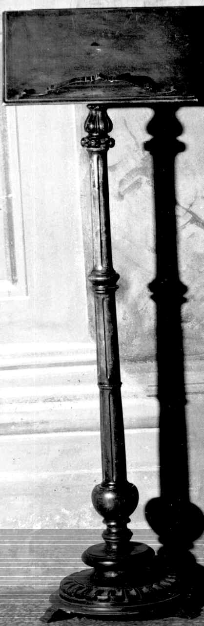 leggio a fusto - bottega parmense (fine sec. XIX)