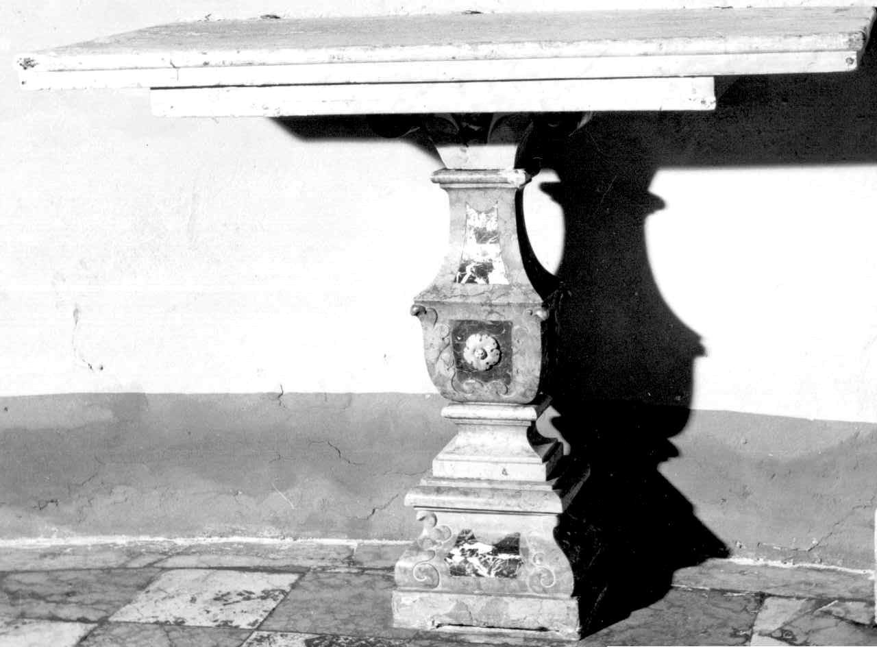 tavolino, serie - bottega parmense (inizio sec. XVII)