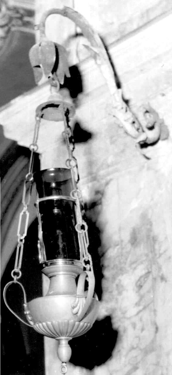 lampada pensile, serie - bottega parmense (inizio sec. XIX)