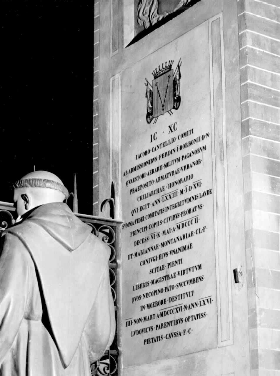 lapide commemorativa - bottega parmense (primo quarto sec. XIX)