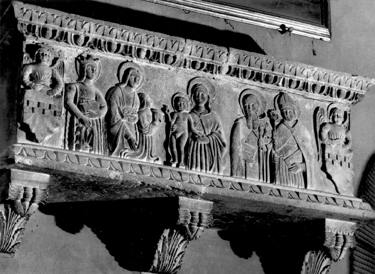 sarcofago - a cassa - bottega parmense (ultimo quarto sec. XV)