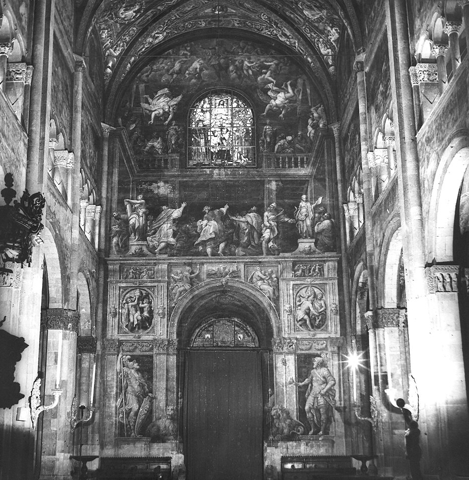 ascensione di Cristo (dipinto) di Gambara Lattanzio, Gatti Bernardino detto Soiaro (terzo quarto sec. XVI)