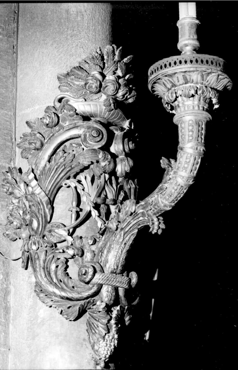 candeliere da parete, serie di Panini Odoardo, Callani Gaetano (fine sec. XVIII)