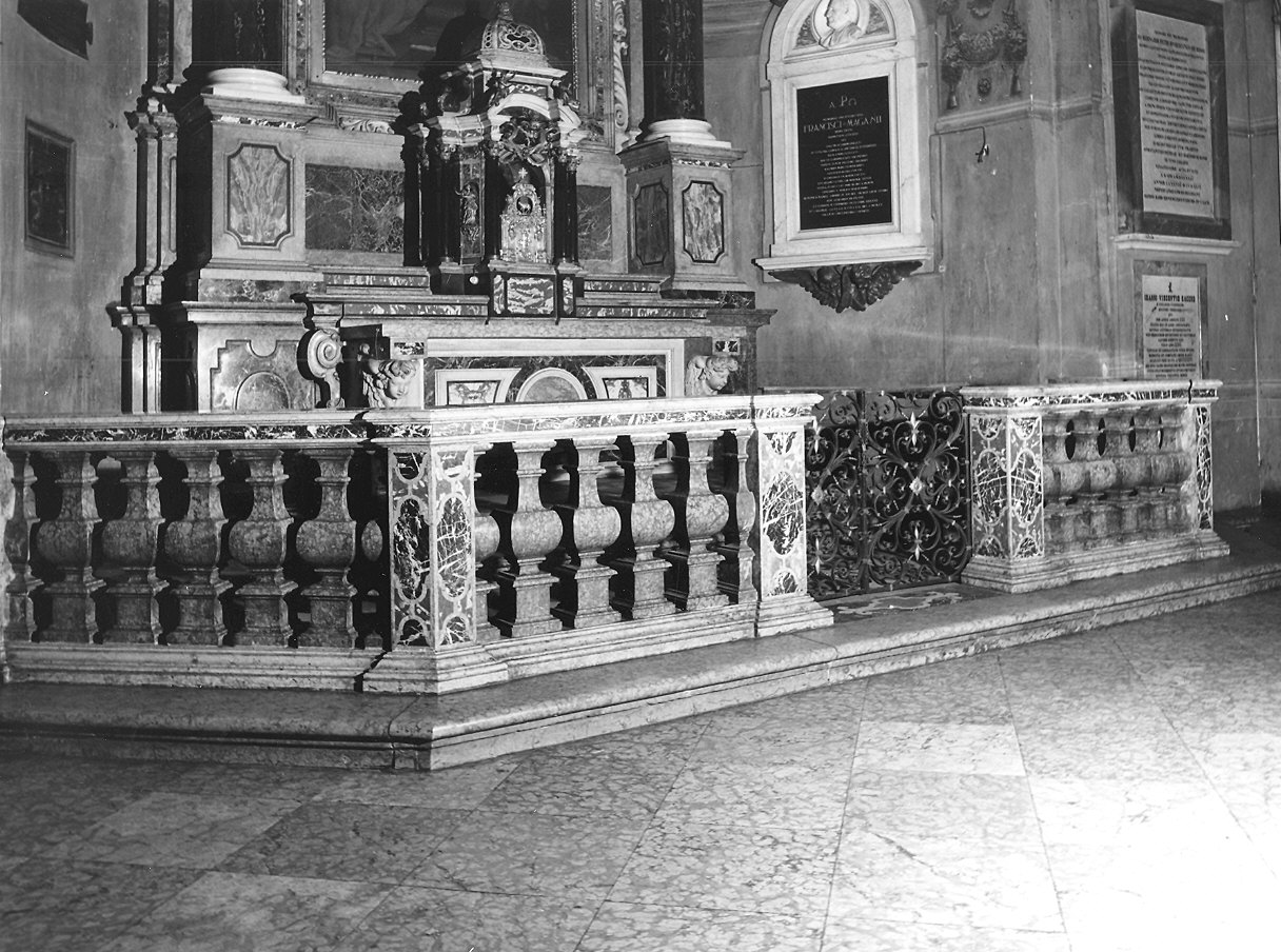 balaustrata di altare - bottega parmense (seconda metà sec. XVII)