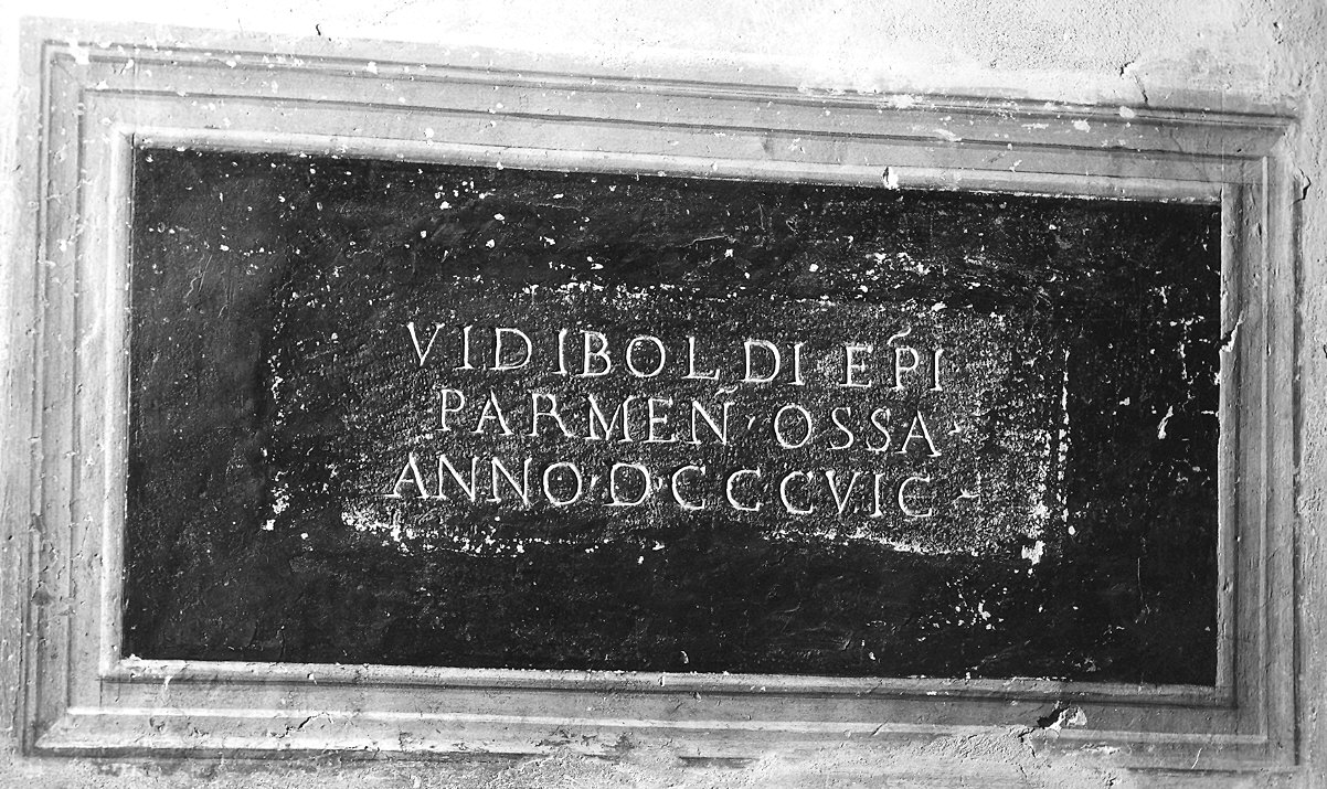 lapide tombale - bottega parmense (sec. XVI)