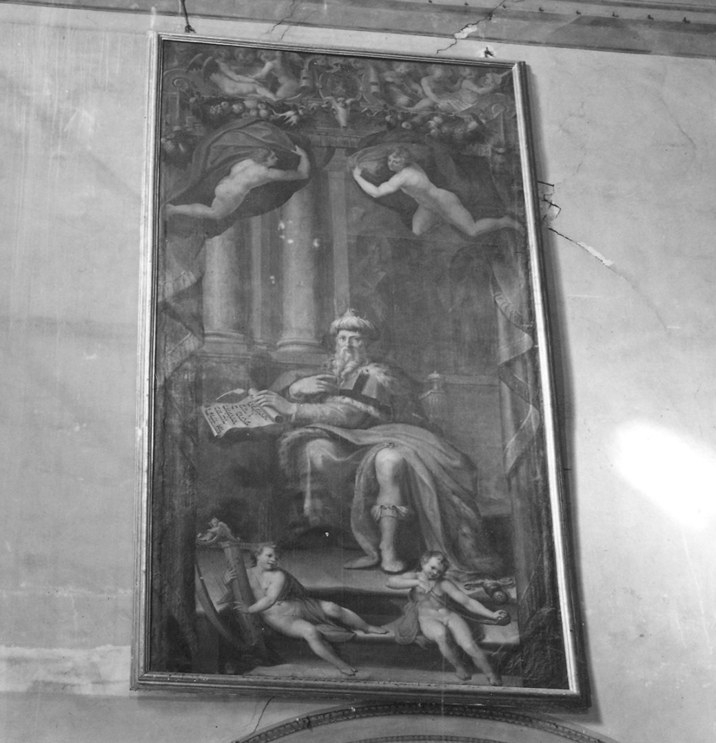 re Davide (dipinto) di Procaccini Ercole (terzo quarto sec. XVI)