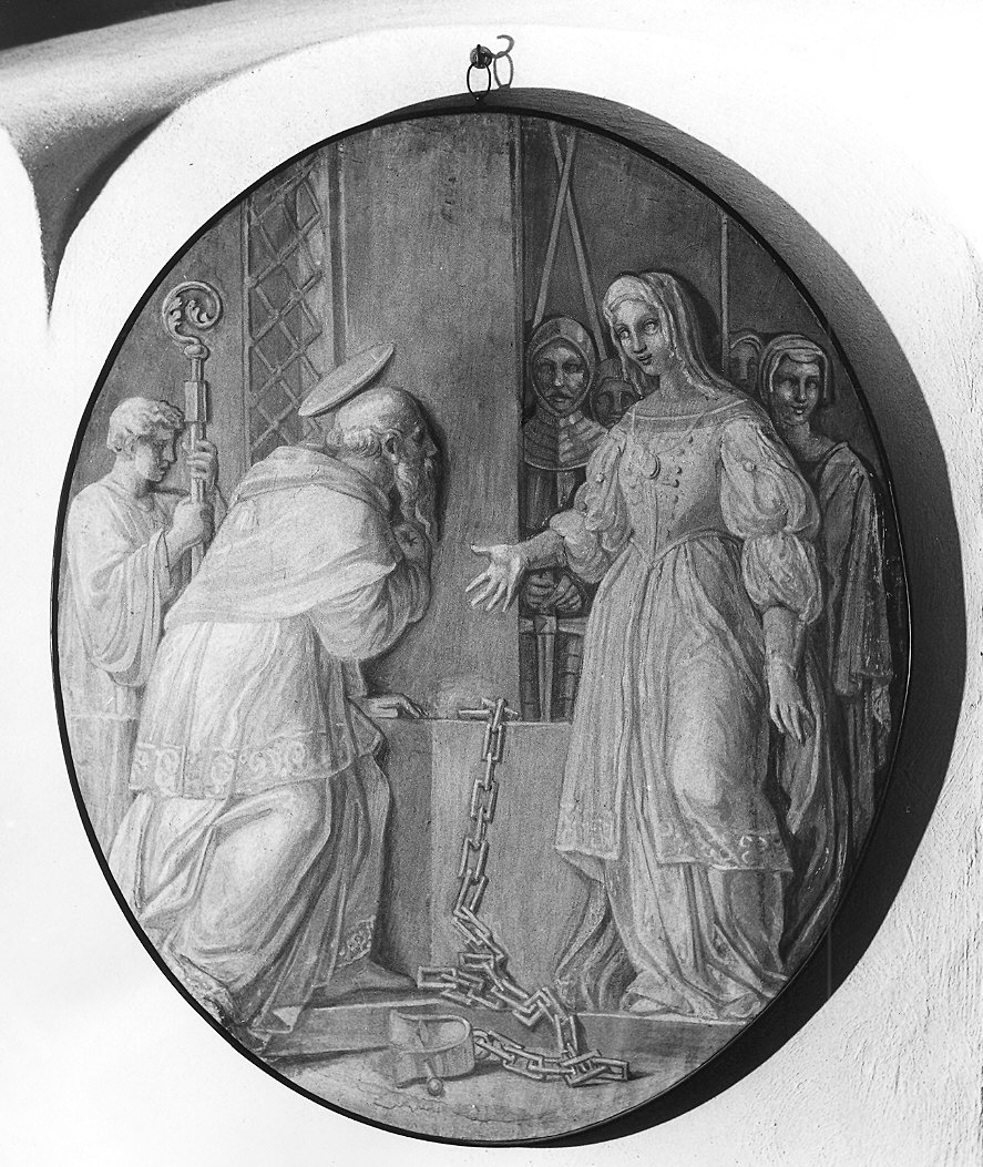 La scarcerazione di San Bernardo degli Uberti (dipinto) di Bresciani Antonio (attribuito) (terzo quarto sec. XVIII)