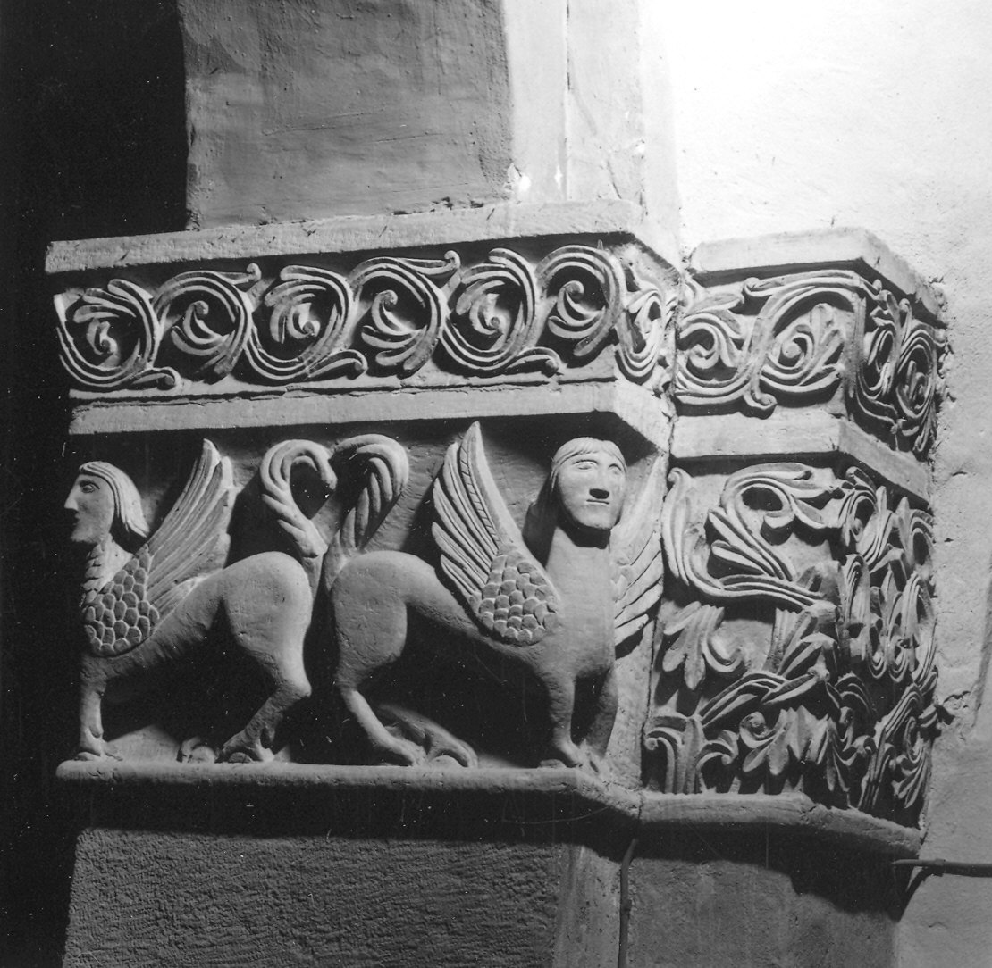 capitello composito di Maestro dei Mesi (attribuito) (prima metà sec. XII)