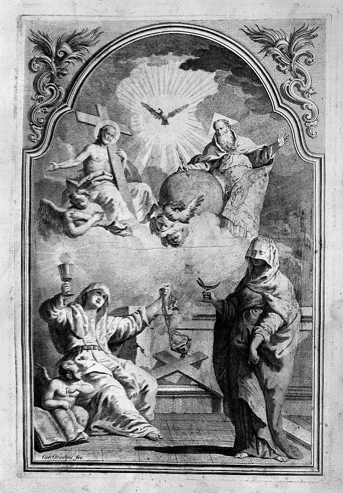 Allegoria della Fede e della Religione (dipinto) di Orsolini Carlo (sec. XIX)