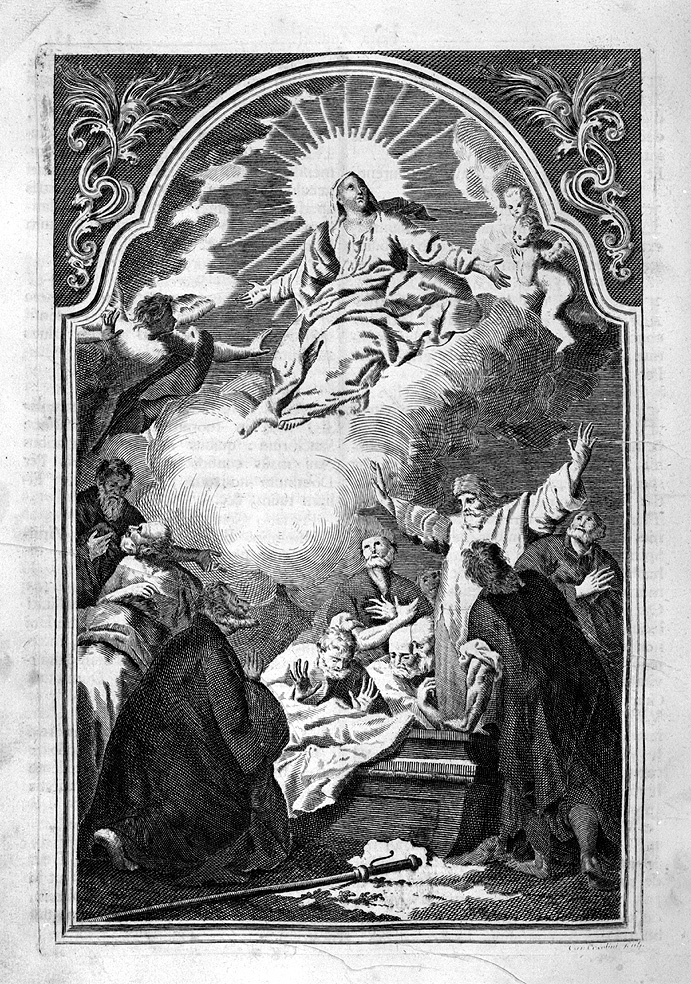 Assunzione della Madonna (dipinto) di Orsolini Carlo (sec. XIX)