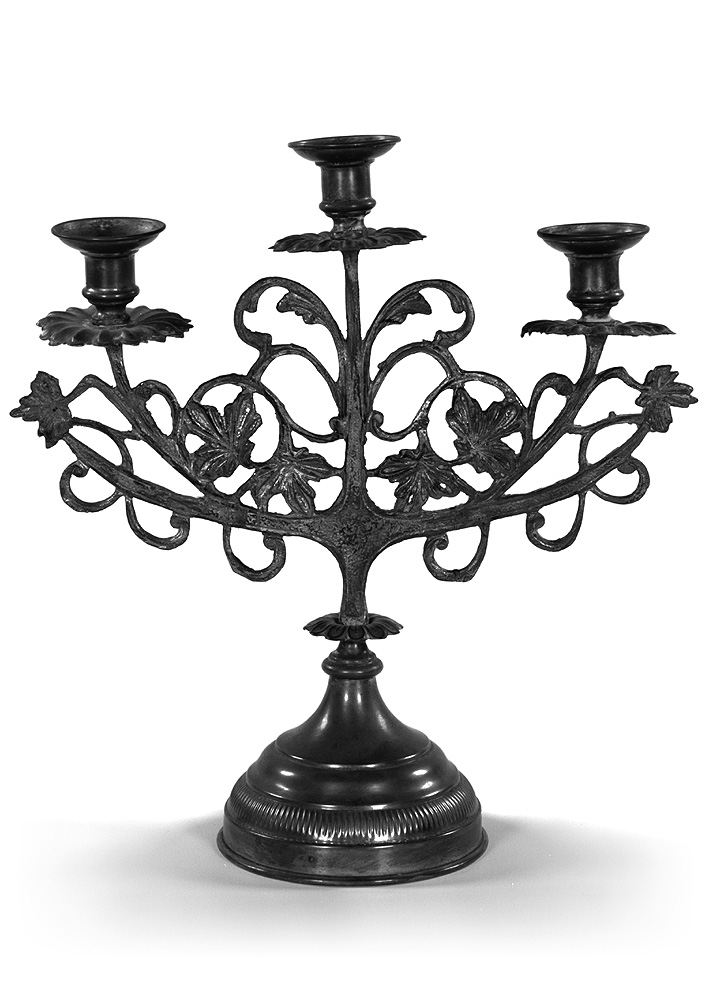 candeliere, coppia - produzione Italia settentrionale (prima metà sec. XX)