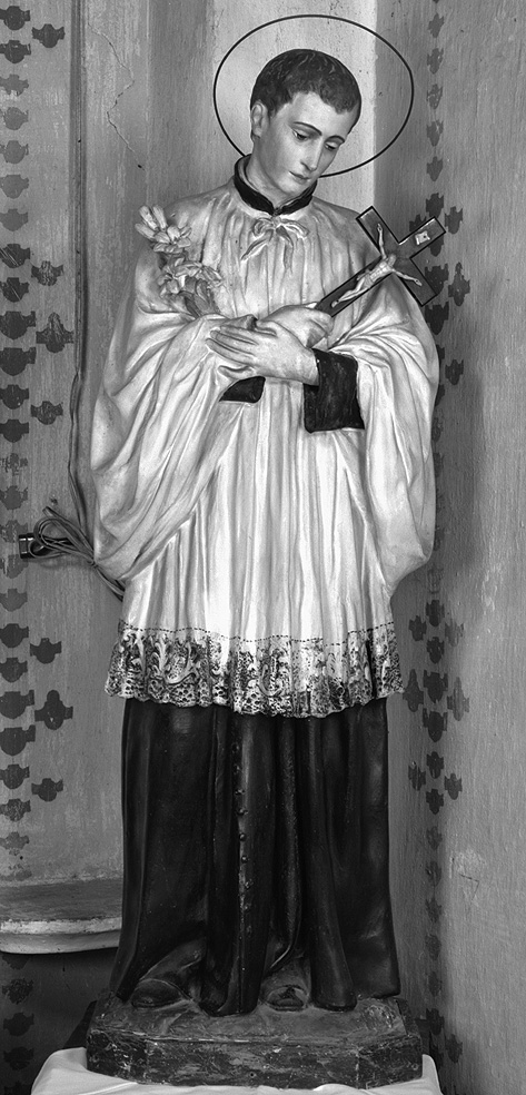 San Luigi Gonzaga (statua) - produzione parmense (seconda metà sec. XIX)