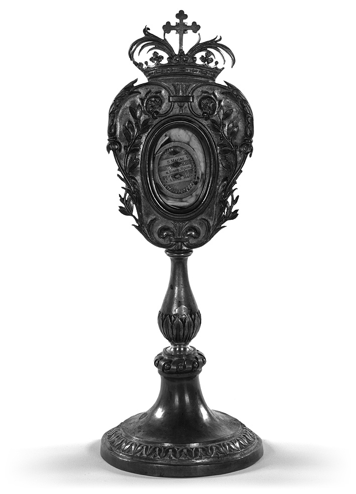 reliquiario - a ostensorio - ambito parmense (prima metà sec. XIX)