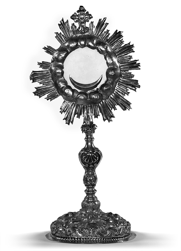 ostensorio - a raggiera di Vighi Maurizio (bottega) (seconda metà sec. XVIII)