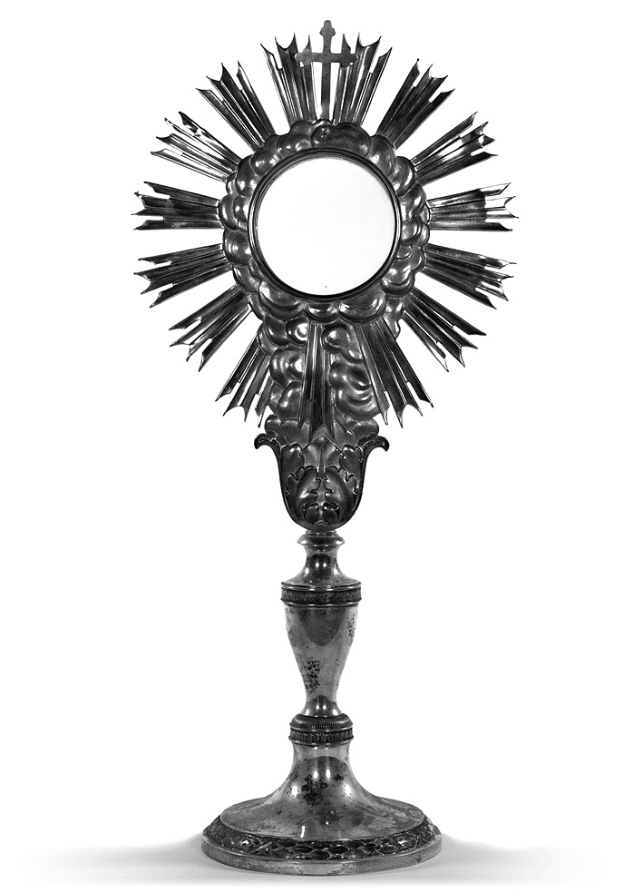 ostensorio - a raggiera di Vernazzi Luigi (primo quarto, prima metà sec. XIX, sec. XX)
