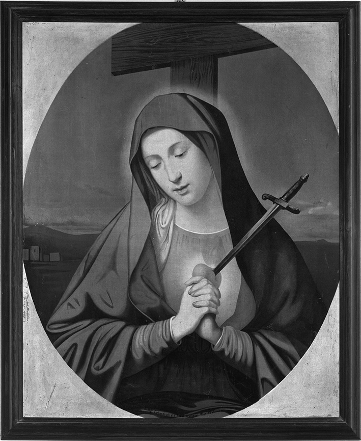 Madonna Addolorata (dipinto) di Farbendruck (sec. XIX)