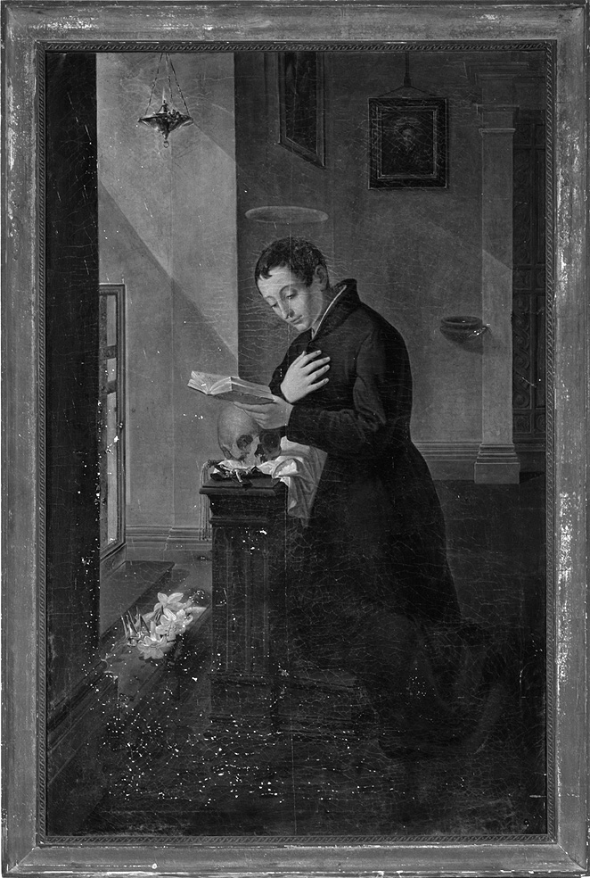 San Luigi Gonzaga (dipinto) di Vigotti Luigi (sec. XIX)