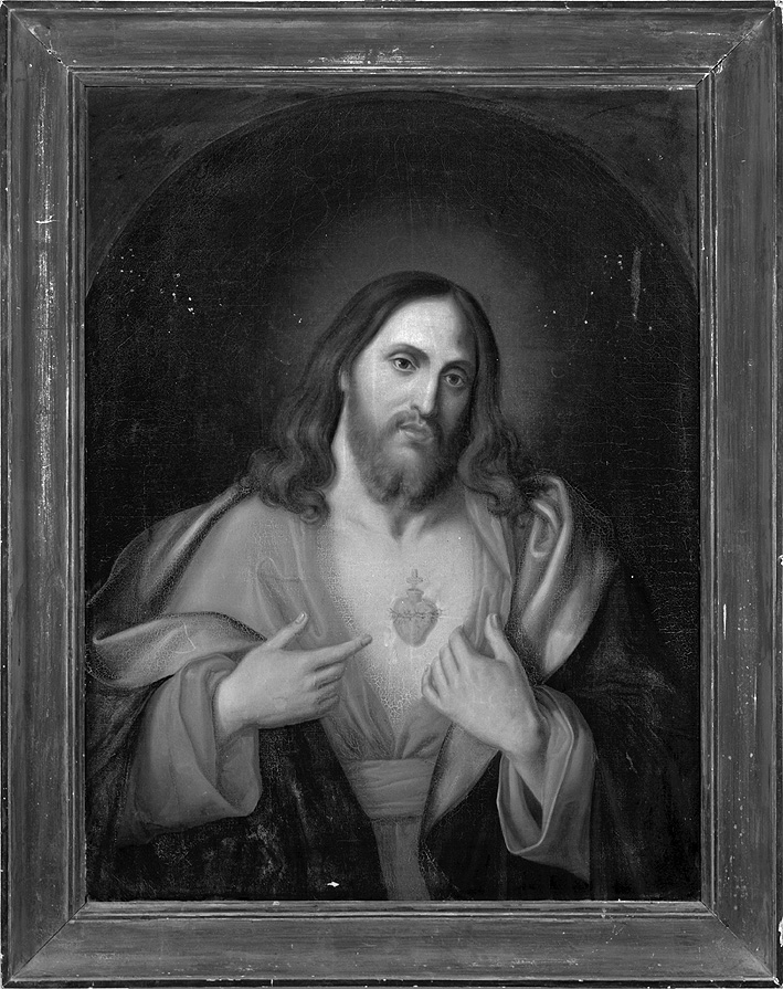 Sacro Cuore di Gesù (dipinto) di Colombini Gaetano (sec. XIX)
