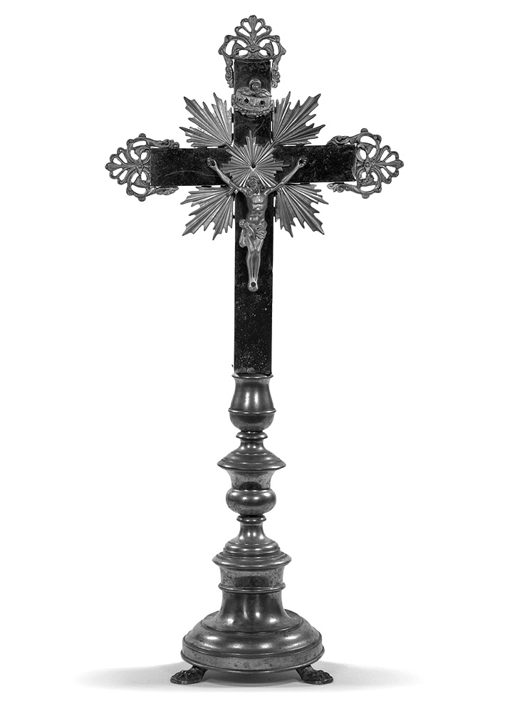 croce d'altare, elemento d'insieme - produzione Italia settentrionale (prima metà sec. XX)