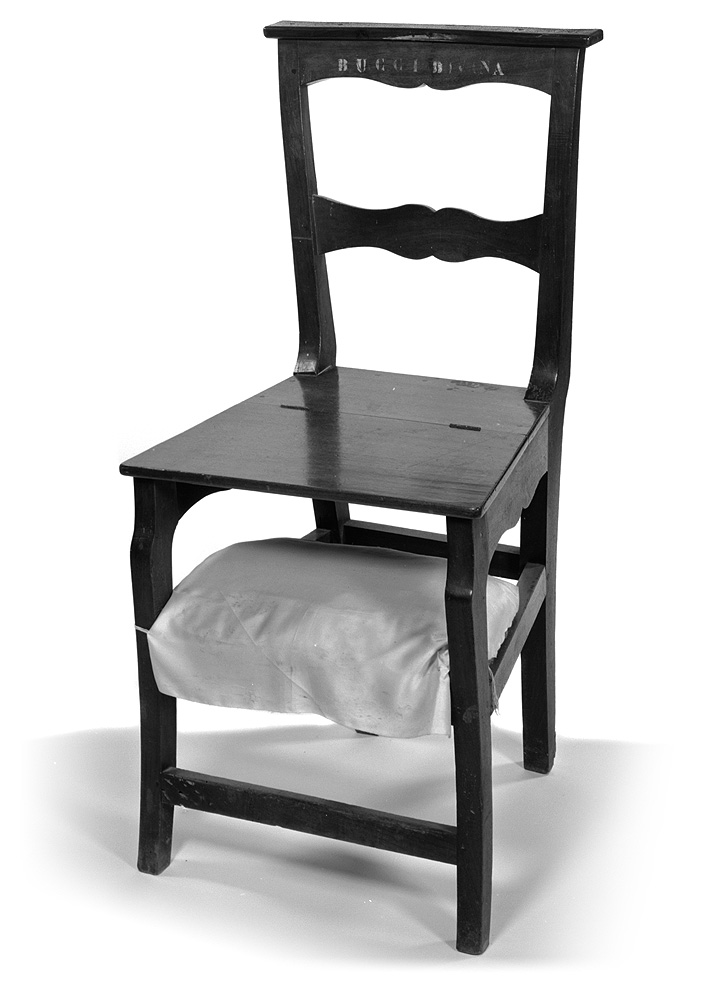 sedia con inginocchiatoio - ambito parmense (seconda metà sec. XIX)