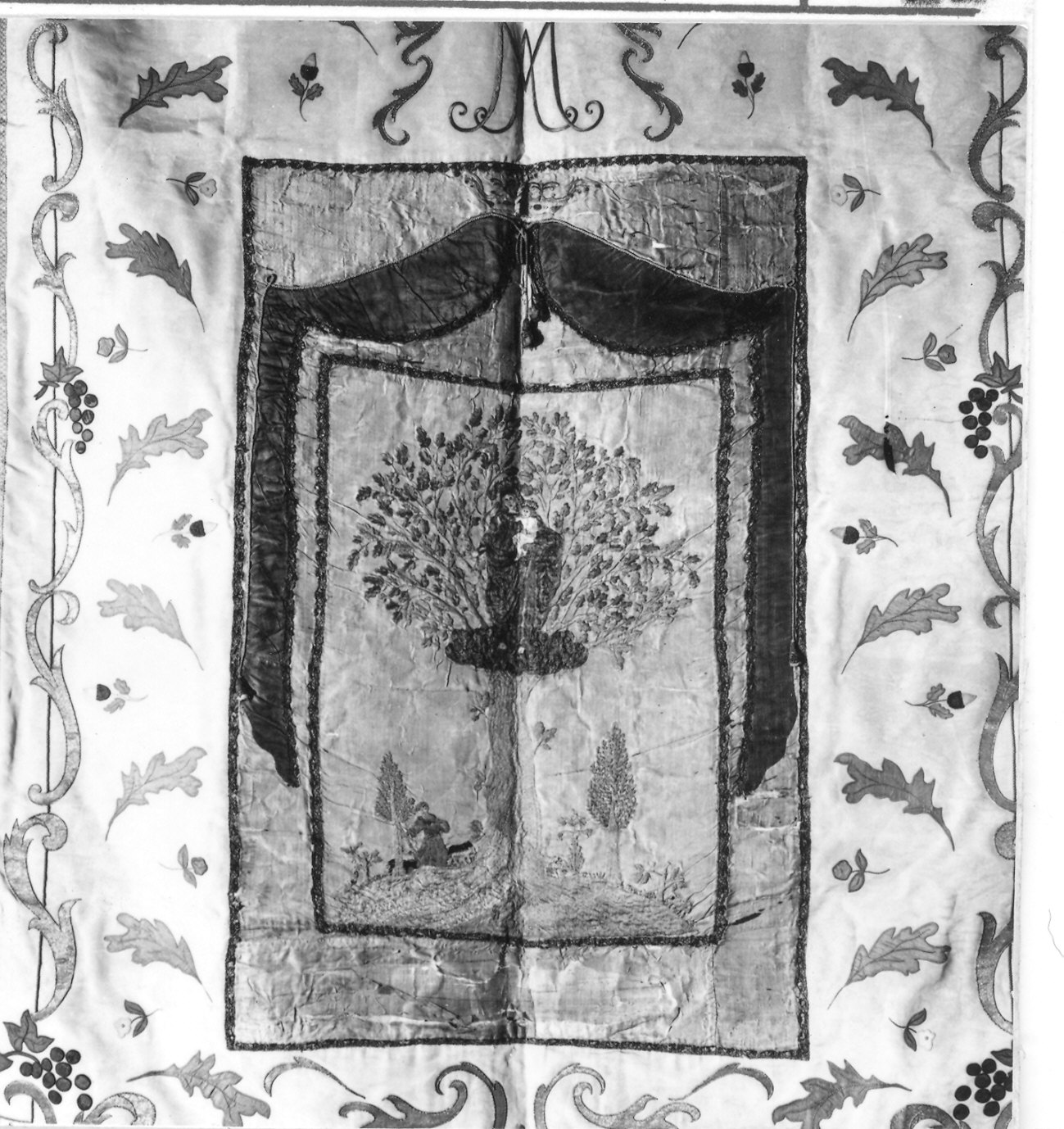 Madonna della Quercia (stendardo processionale) - manifattura piacentina (sec. XVIII)