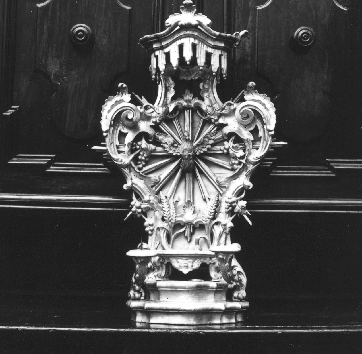 tronetto per esposizione eucaristica - ambito piacentino (sec. XVIII)