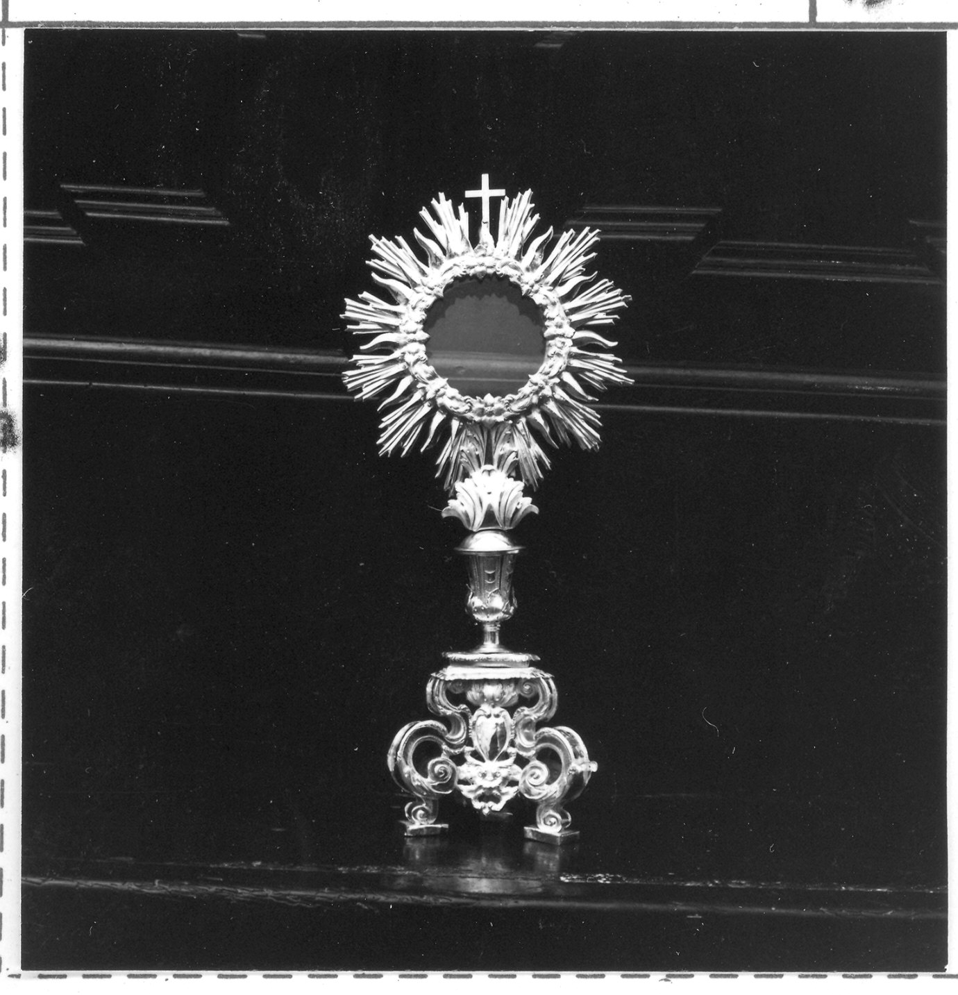 ostensorio - ambito piacentino (sec. XVIII)