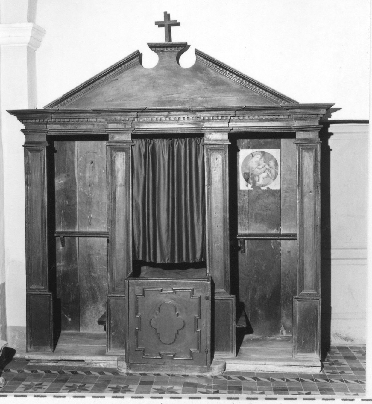 confessionale - ambito piacentino (fine sec. XVII)