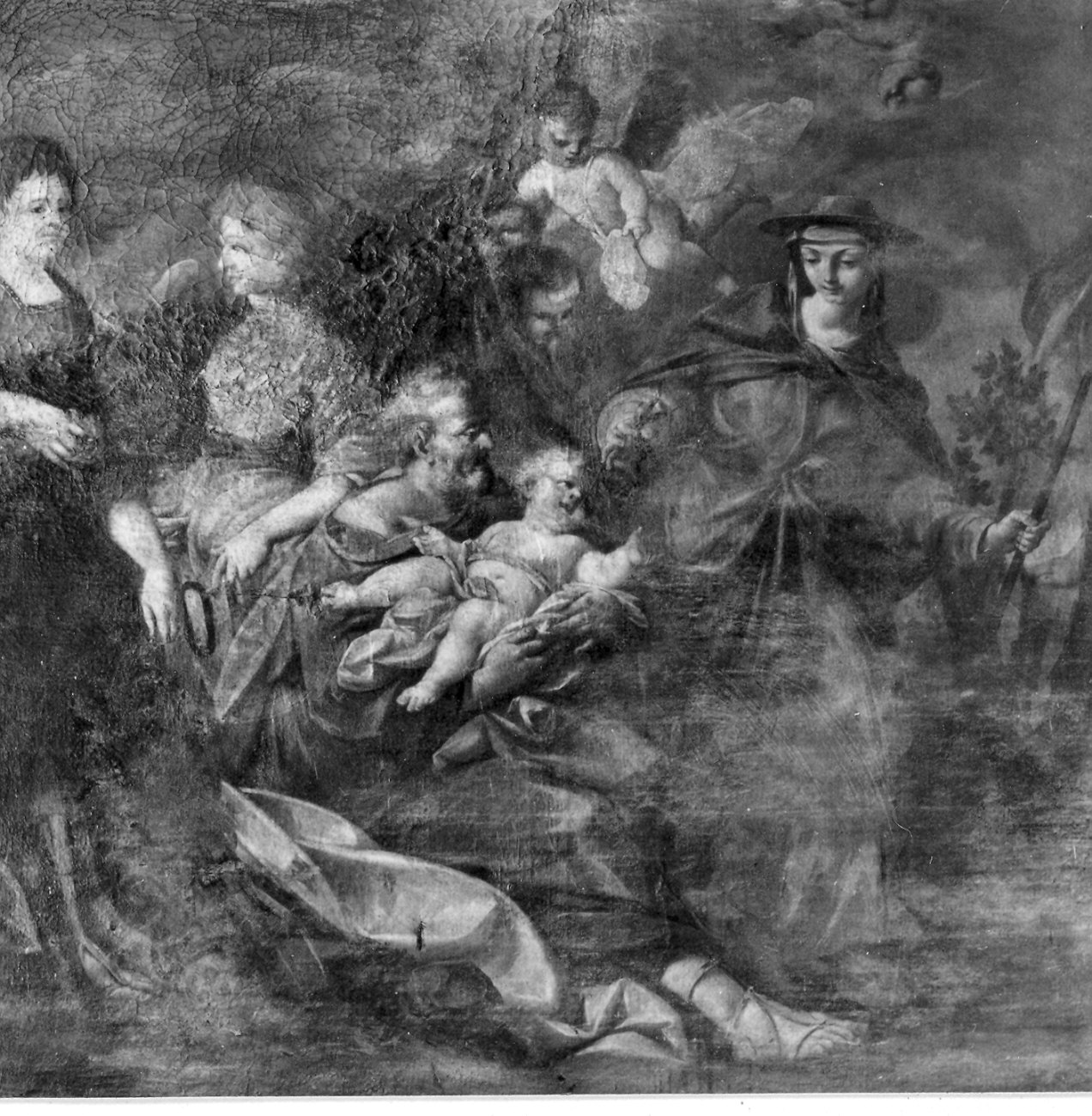 fuga in Egitto (dipinto) di Mussi Luigi (sec. XVIII)