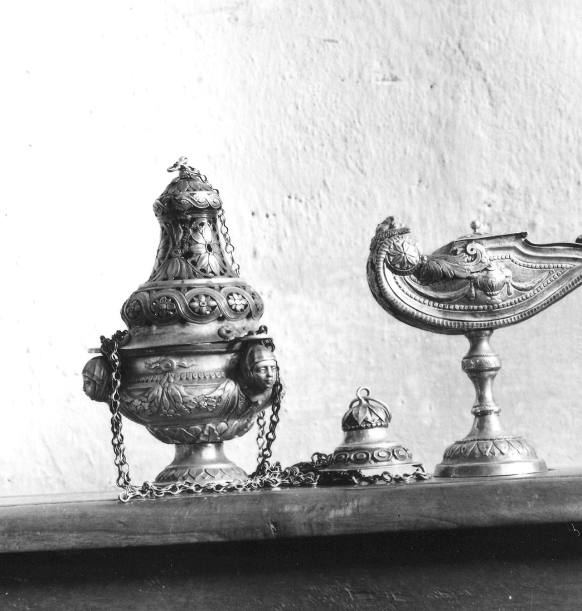 servizio per incensazione, insieme - ambito piacentino (inizio sec. XIX)