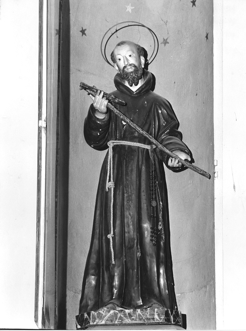 San Francesco d'Assisi (statua) - ambito piacentino (sec. XIX)