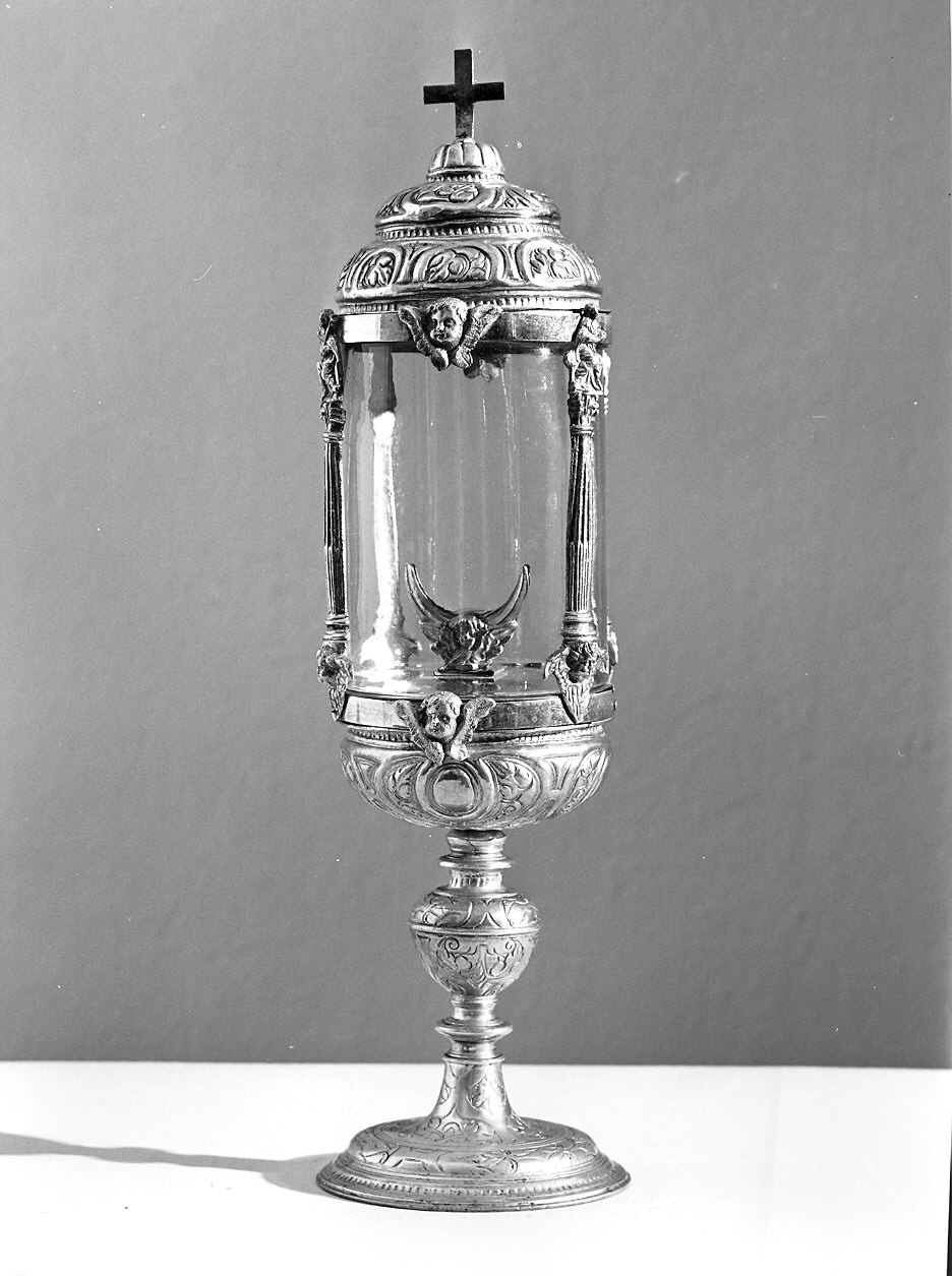 ostensorio - a coppa - ambito piacentino (prima metà sec. XIX)