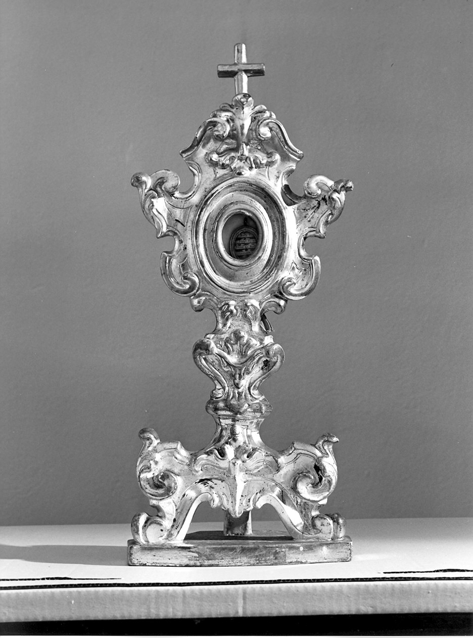 reliquiario - a ostensorio - ambito piacentino (seconda metà sec. XVIII)
