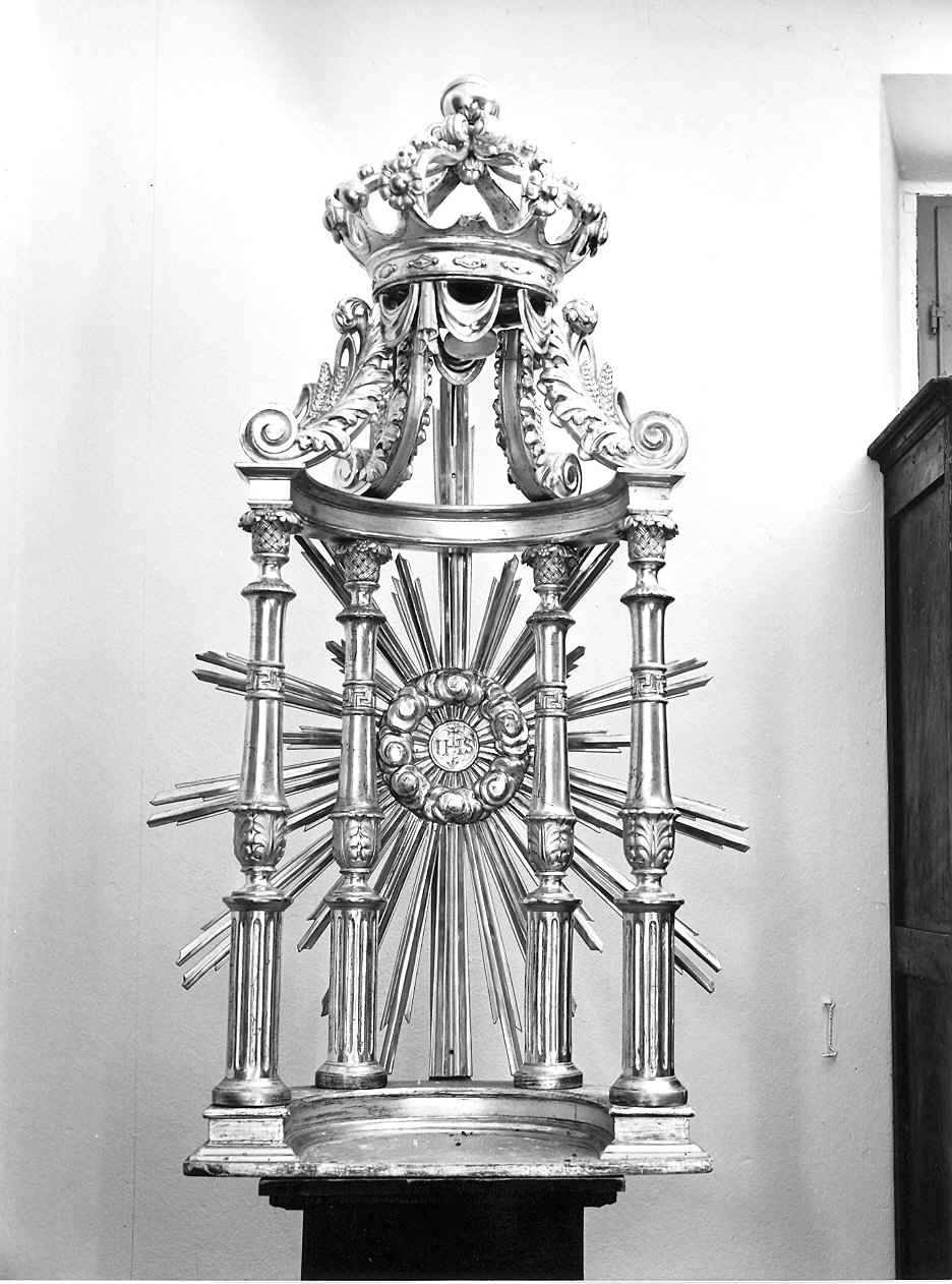 tronetto per esposizione eucaristica - ambito piacentino (sec. XIX)