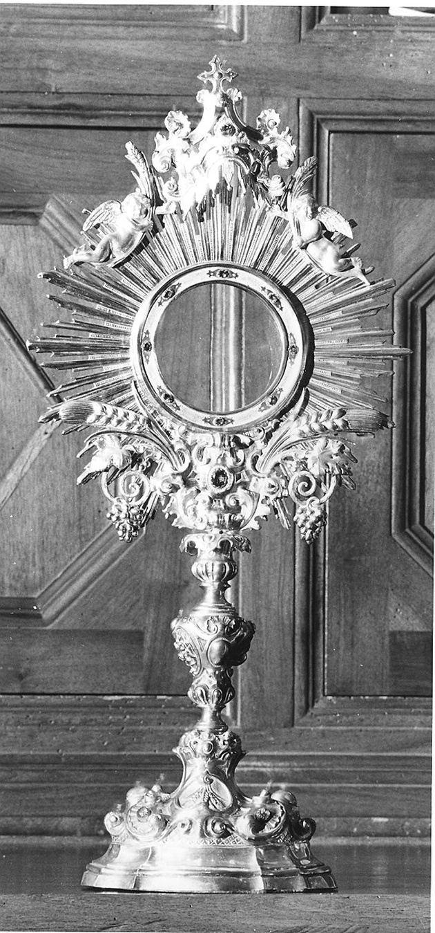 ostensorio - ambito piacentino (sec. XVIII)