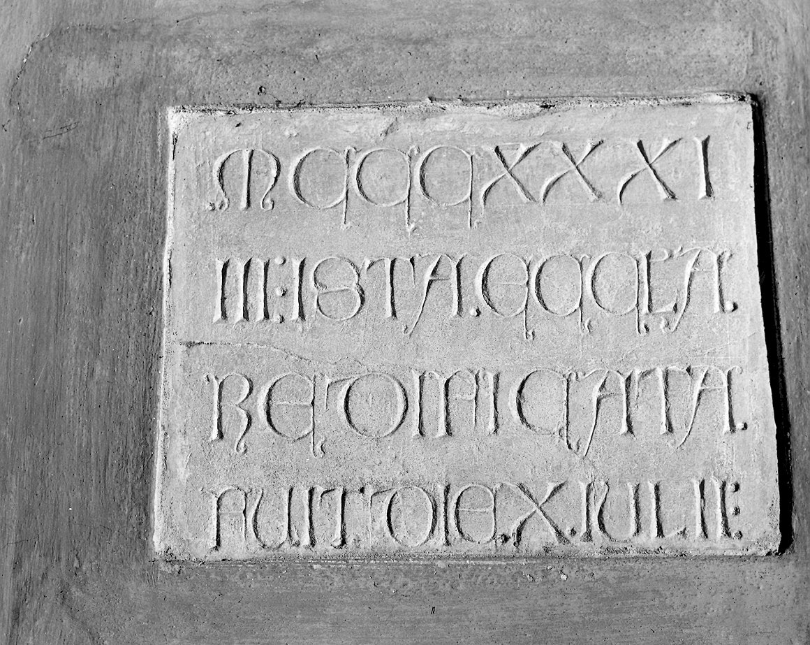 lapide documentaria - ambito piacentino (sec. XIV)