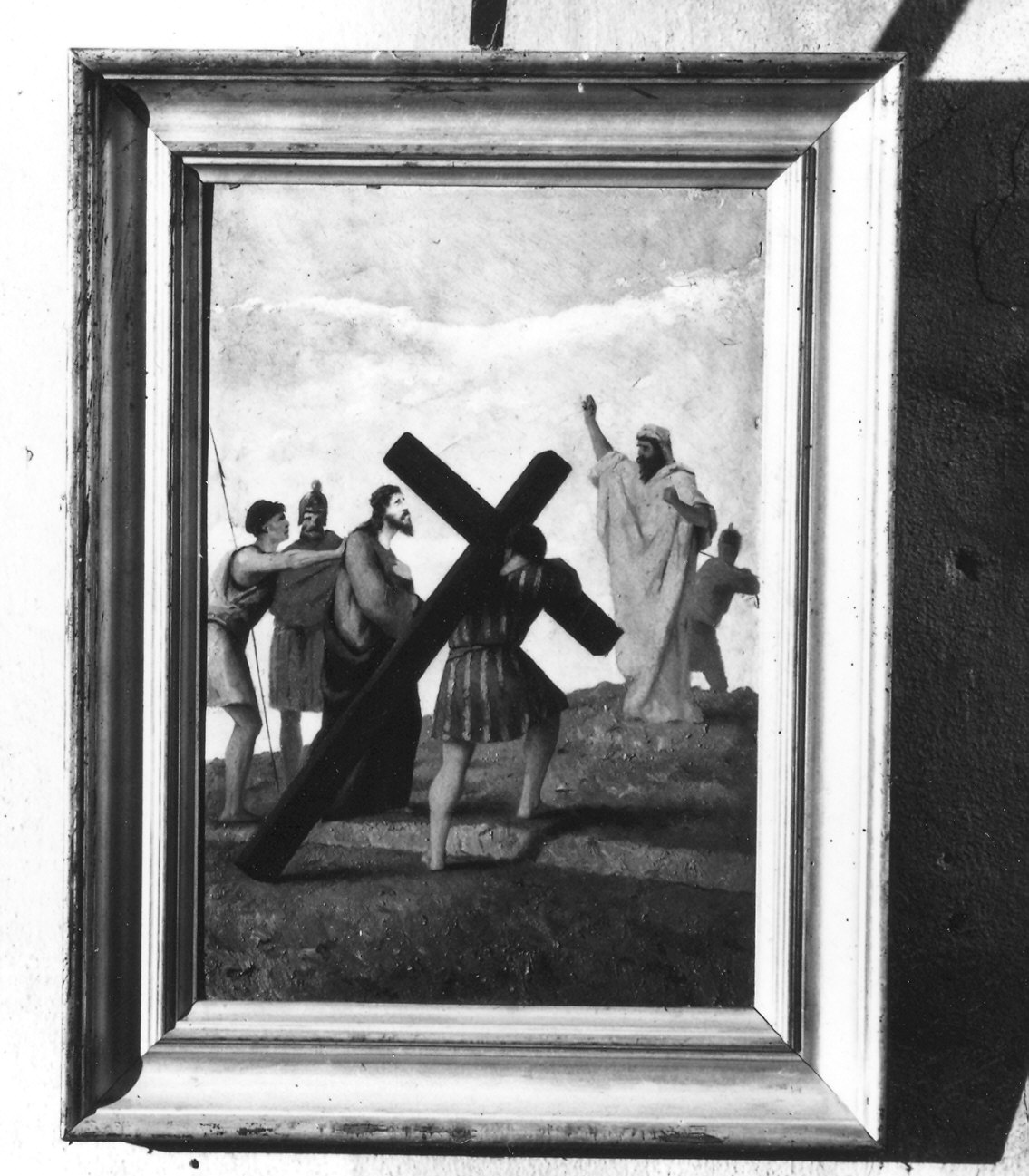 stazioni della via crucis (dipinto) di Ghittoni Francesco, Perinetti Emilio (sec. XIX)