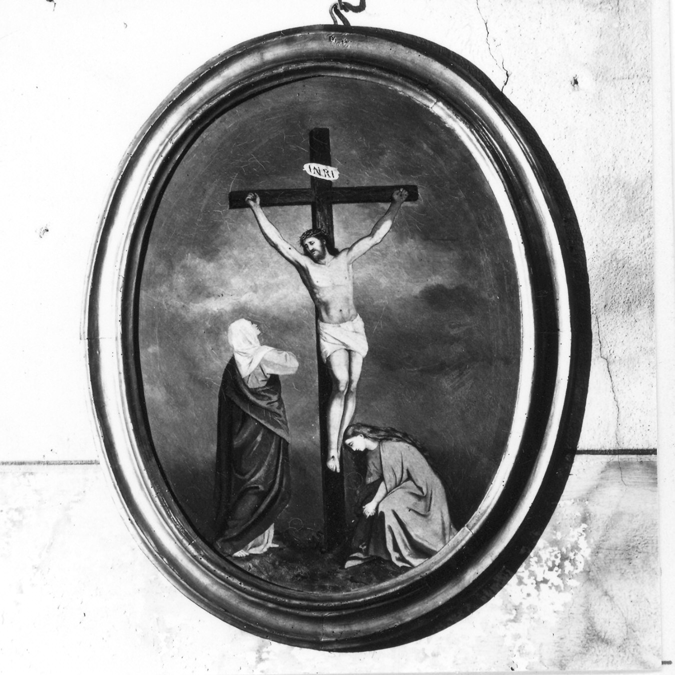 crocifissione di Cristo (dipinto) di Perinetti Emilio (fine sec. XIX)