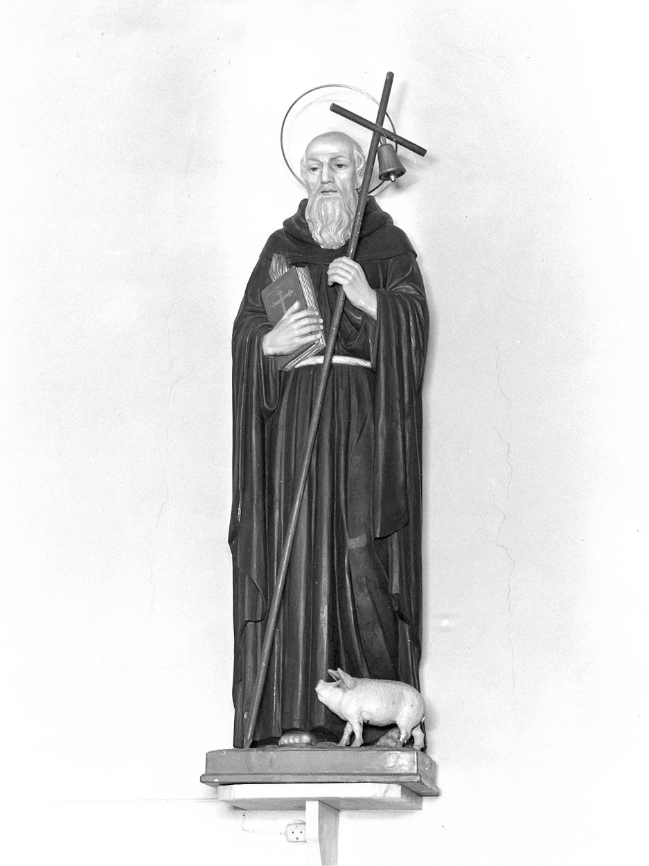 Sant'Antonio Abate (statua) di Moroder Goffredo (prima metà sec. XX)