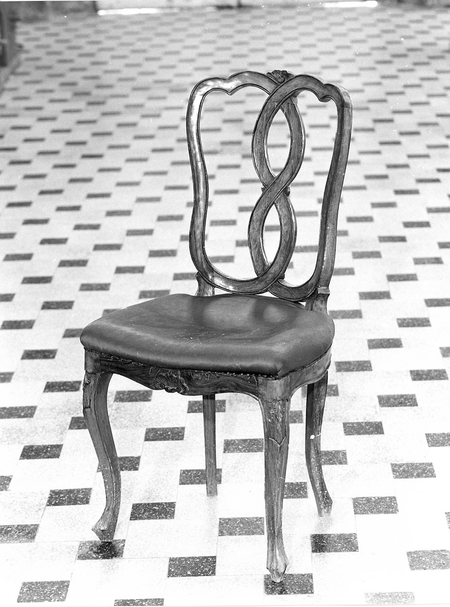 sedia, serie - ambito piacentino (metà sec. XVIII)