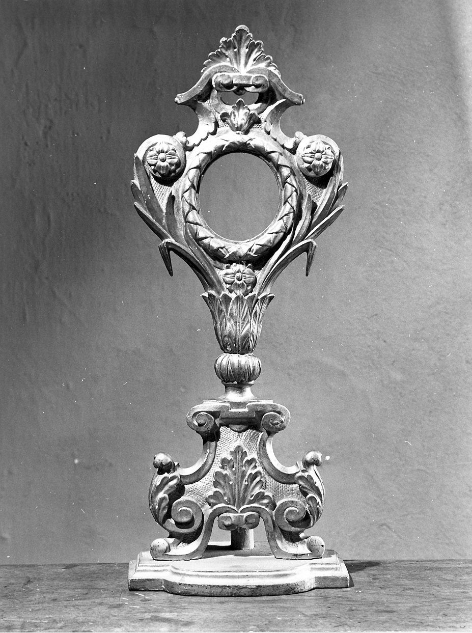 reliquiario - a ostensorio - ambito piacentino (fine sec. XIX)