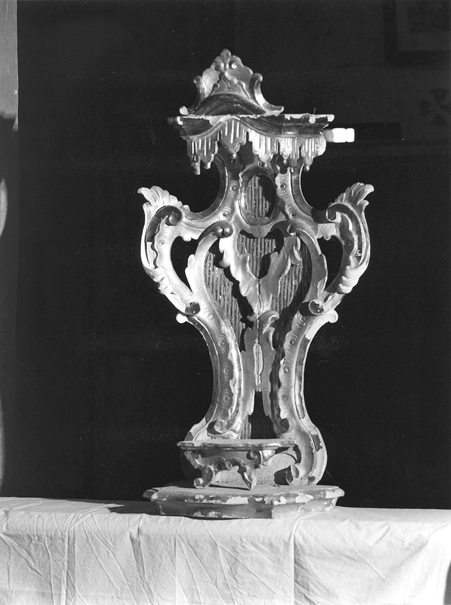 tronetto per esposizione eucaristica - ambito piacentino (seconda metà sec. XVIII)