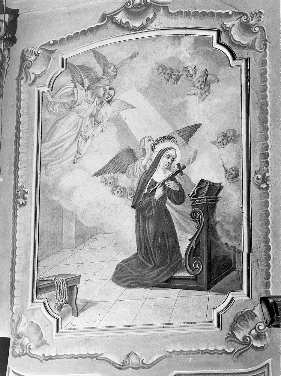 Santa Rita da Cascia (dipinto) di Botti Giuseppe (metà sec. XIX)