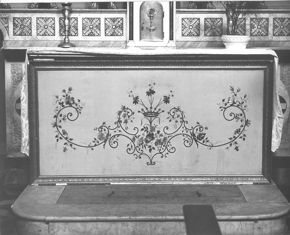 paliotto - ambito emiliano (seconda metà sec. XIX)